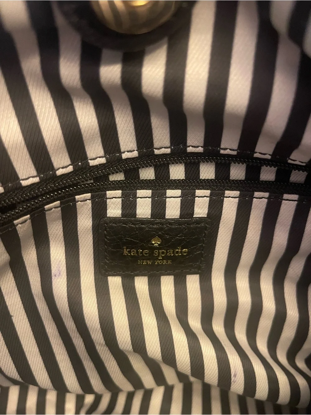 kate spade Southport Avenue Carmen Black Pebbled Leather Satchel with Tassel